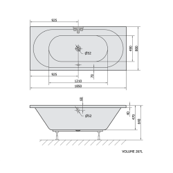 Viva Box badekar i 2 strrelser